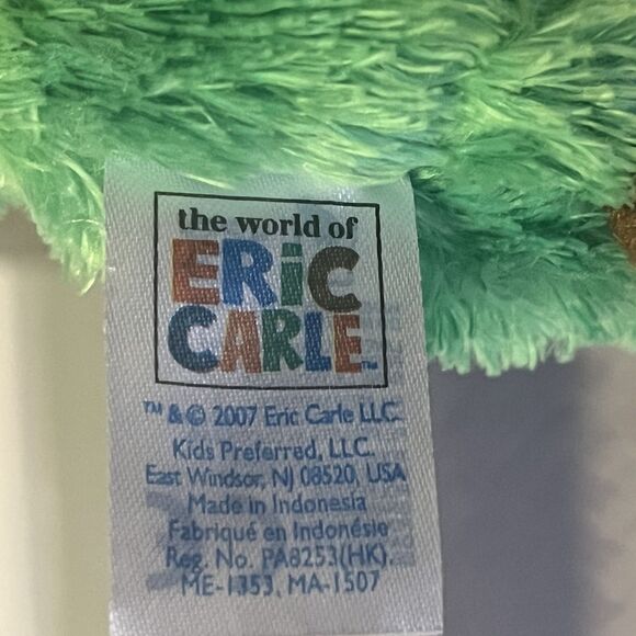 2007 Very Hungry Caterpillar Plush The World of Eric Carle 10 inches long - Picture 9 of 9